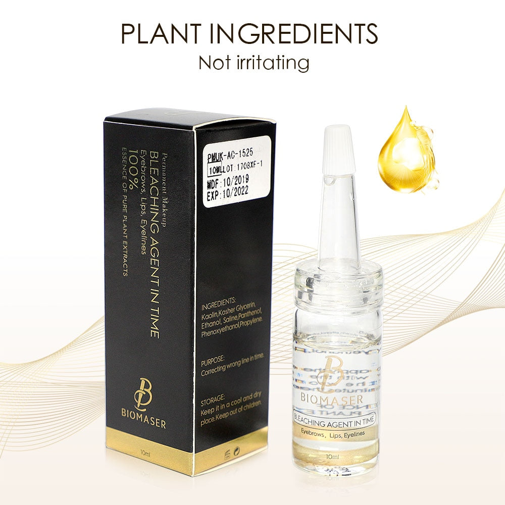 correcteur Biomaser Bleaching Agent In Time Cleaning Error For Permanent Makeup Machine Eyebrow,Eyeliner,Lips Tattoo Needle Supply