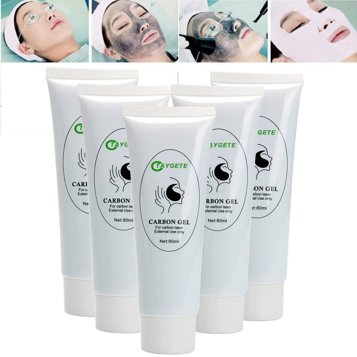 Gel carbon Safe Carbon Cream Gel For ND YAG Laser Skin Rejuvenation Skin Whitening Skin Peel Deep Cleaning 80ml /PCS