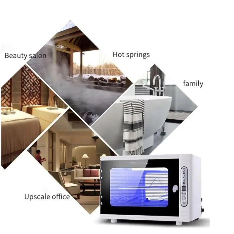 UV Sterilizer Disinfection Cabinet Smart Timer Sterilization Ozone Ultraviolet Ultraviolet Lighting for Nail Manicure Salon Tool