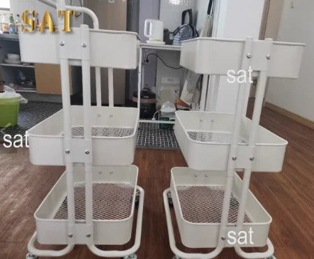 Chariot en acier inoxydable, roues cosmétiques, outil de livres, auxiliaire de manucure, salon de beauté