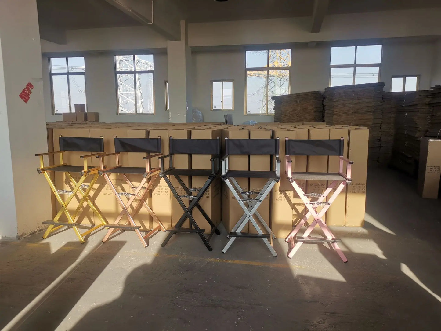 Chaise de Maquillage Portable Pliable, Chaise de Directeur d'Extérieur, Bon Prix, Vente en Gros