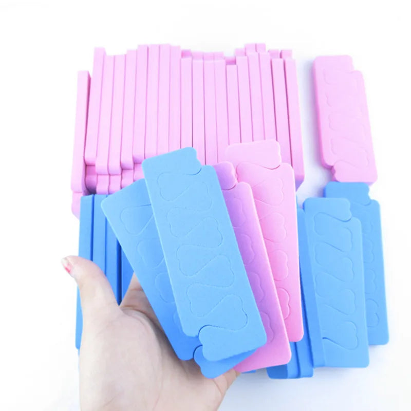 50/100pcs Séparateurs d'orteils en éponge pour vernis à ongles, soins des pieds, manucure, pédicure, nail art