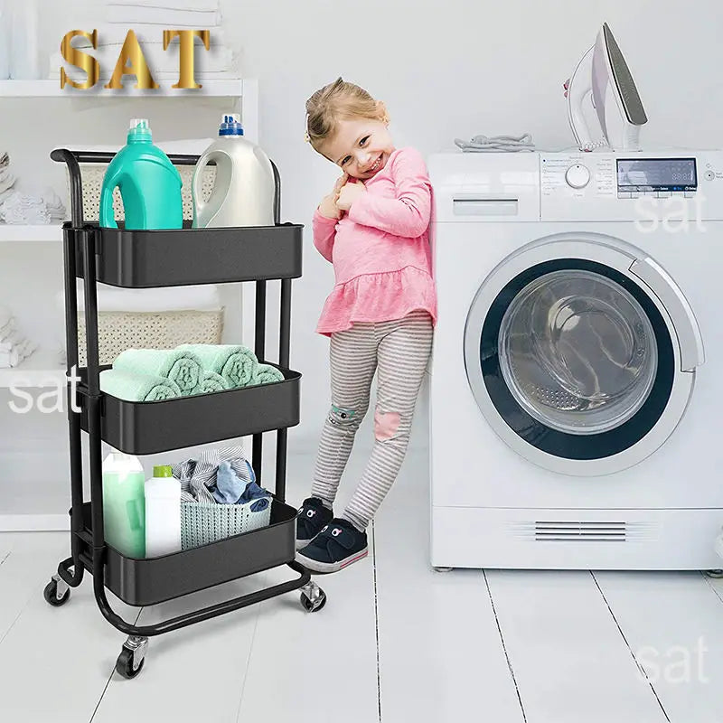 Chariot en acier inoxydable, roues cosmétiques, outil de livres, auxiliaire de manucure, salon de beauté