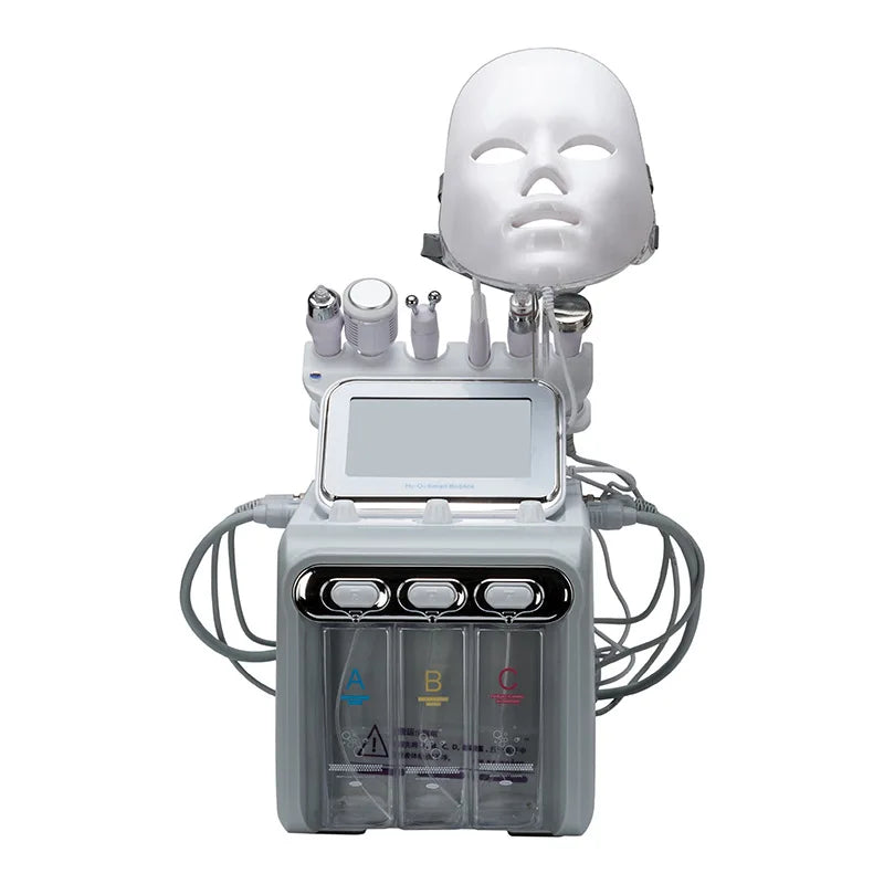 Pro 7 in 1 Hydro Facial .Dermabrasion Aqua Peel Skin Care BIO Light RF Vacuum Face  Cleaning Hydro Water Oxygen Jet Peel Machine
