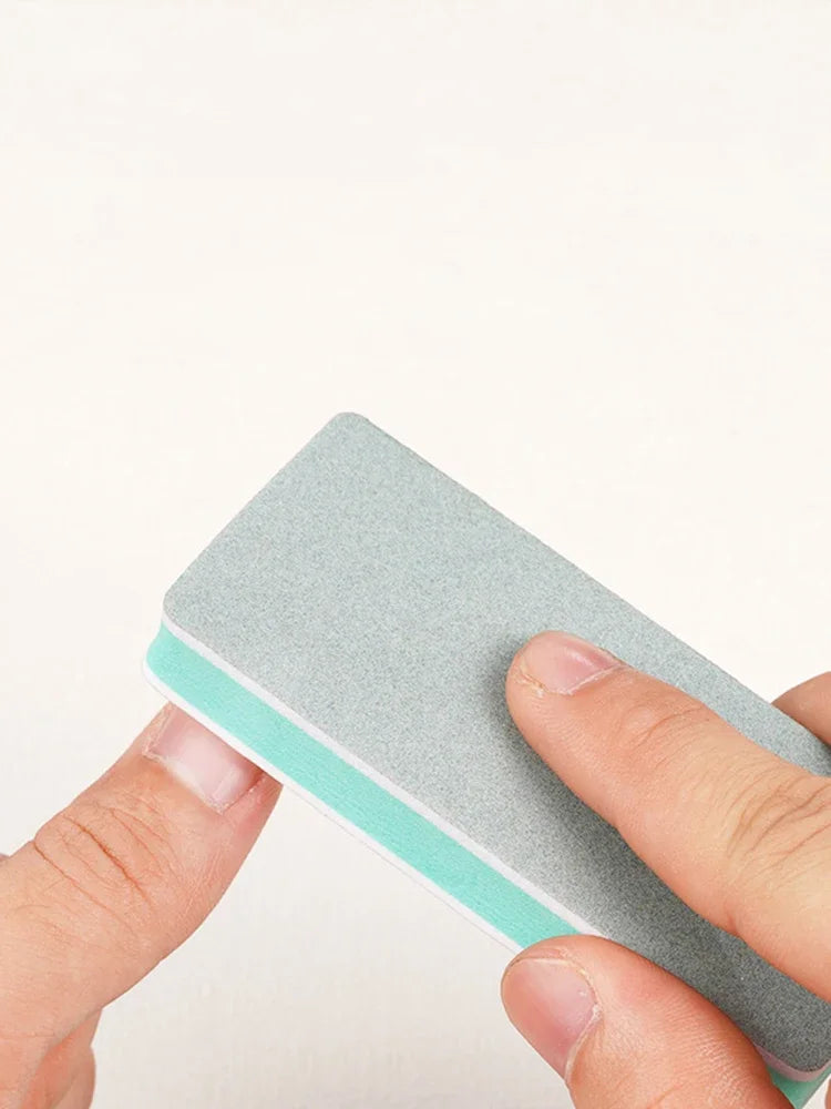 Bloc de polissage pour vernis à ongles double face, polissage de bijoux en argent, lime à ongles spéciale