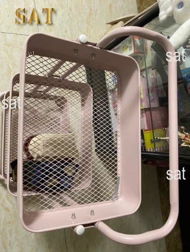 Chariot en acier inoxydable, roues cosmétiques, outil de livres, auxiliaire de manucure, salon de beauté