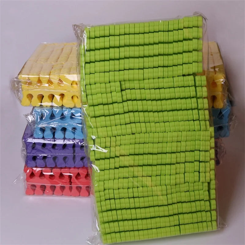 50/100pcs Séparateurs d'orteils en éponge pour vernis à ongles, soins des pieds, manucure, pédicure, nail art