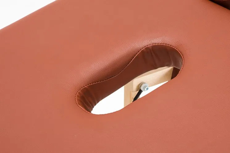 Mobilier de salon de beauté en cuir et bois, lit de table de massage, salon de beauté, spa, ongles, tatouage, sac, oreiller, visage, portable, mode