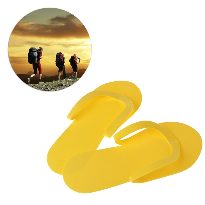 12Pair Indoor Disposable Slippers Pedicure Salon Hotel Usage Foam Flip Flops New