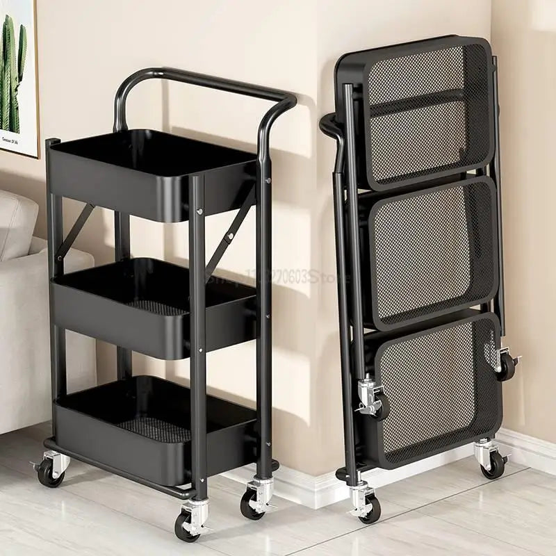 Barbershop trolley shelf Beauty car special instrument shelf beauty salon Medical ironing nail art tool car