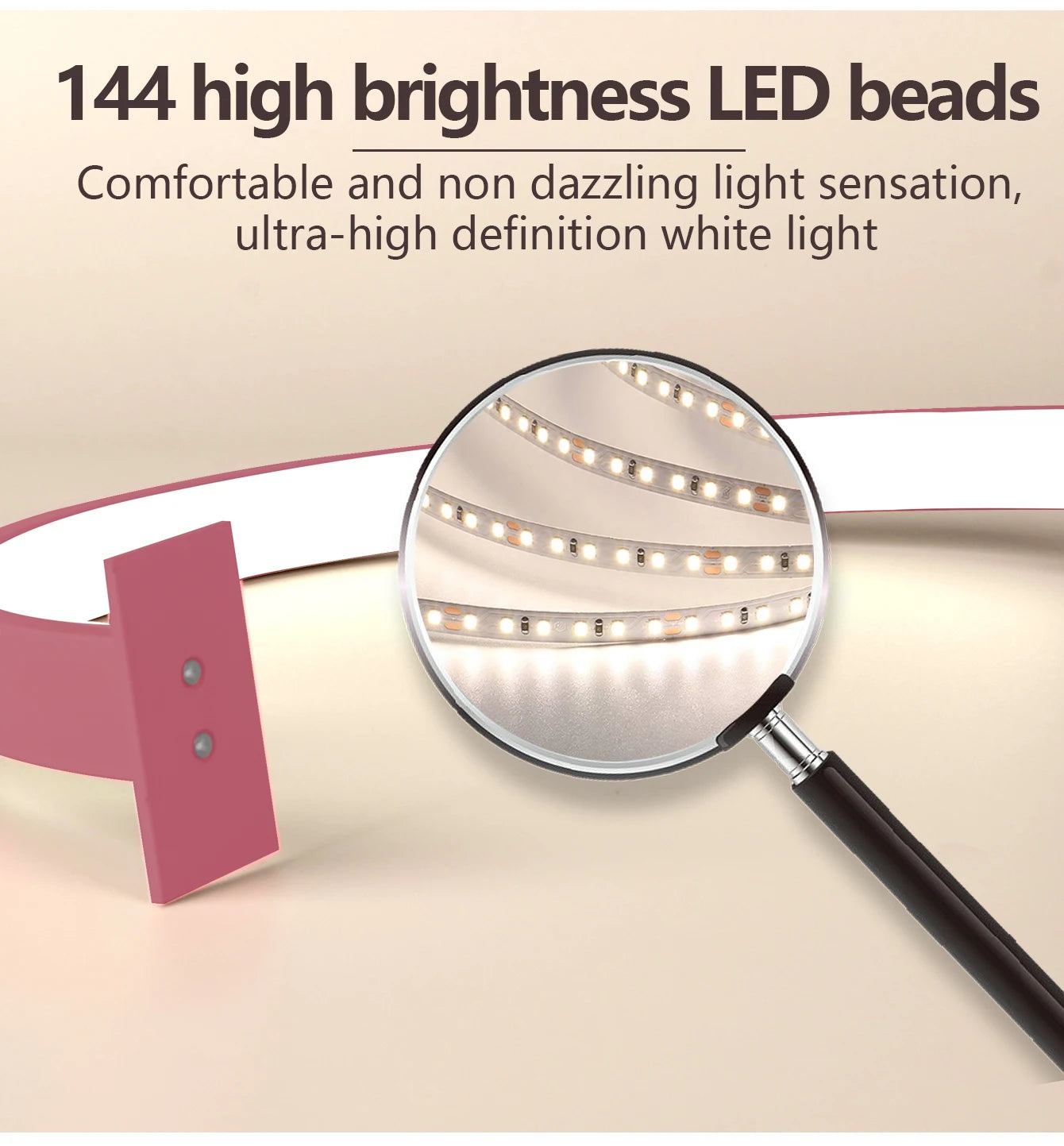 Lampe de bureau LED simple en forme de U pour nail art, lampe de beauté pour salon de beauté, soins des ongles