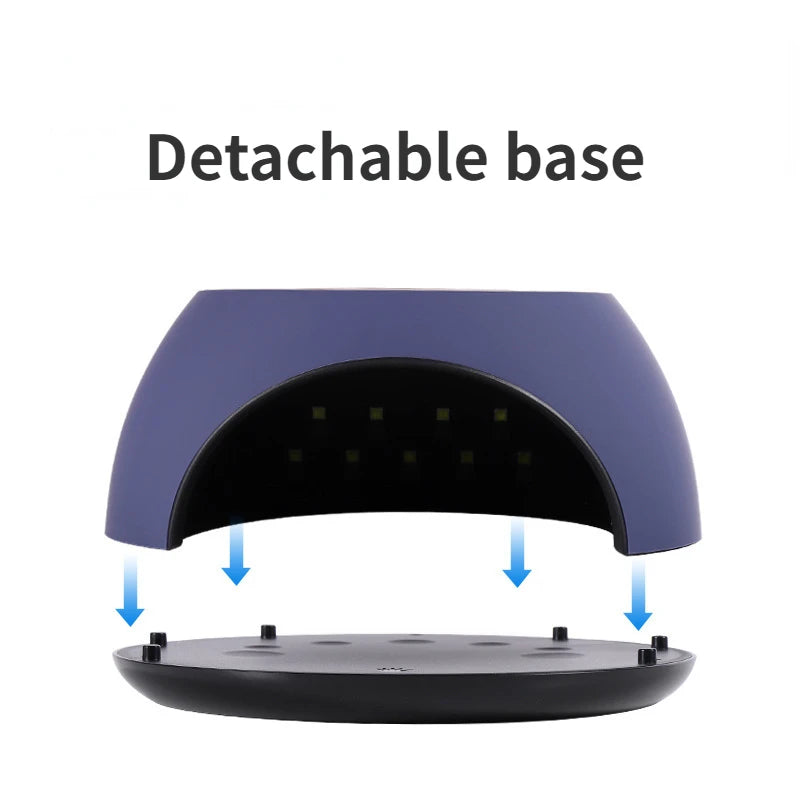 120WNailPhototherapy Machine with Touch LCD Screen Automatic Induction Nail Baking Light and Quick Drying Nail Enhancement Light