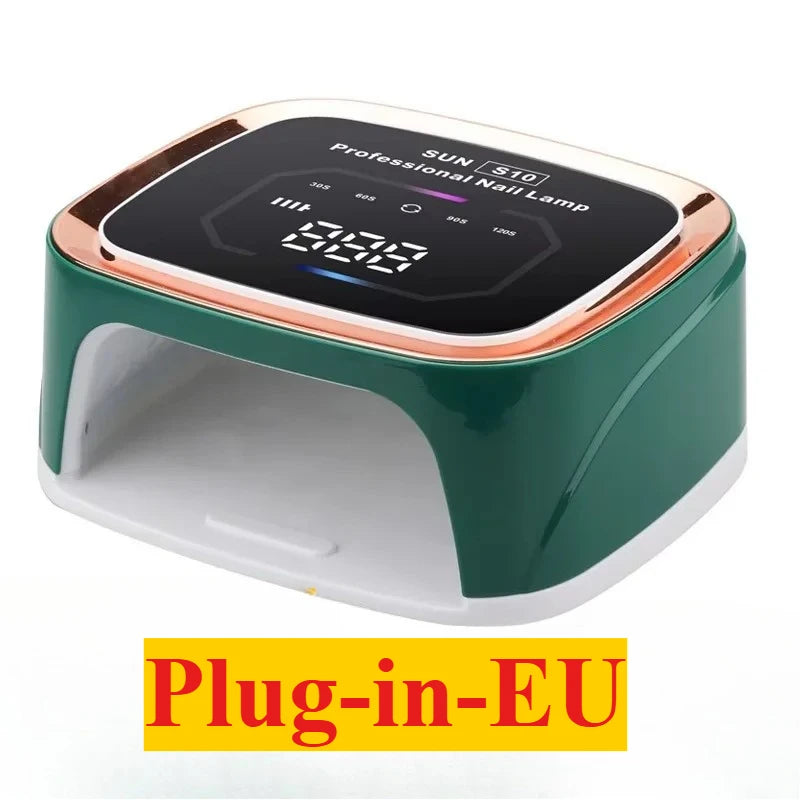 Professional Nail UV LED Lamp Dryer HD Display Smart Wireless Nail Drying Lamp for Fast Dry Curing All Polish Gel Plug-in Use