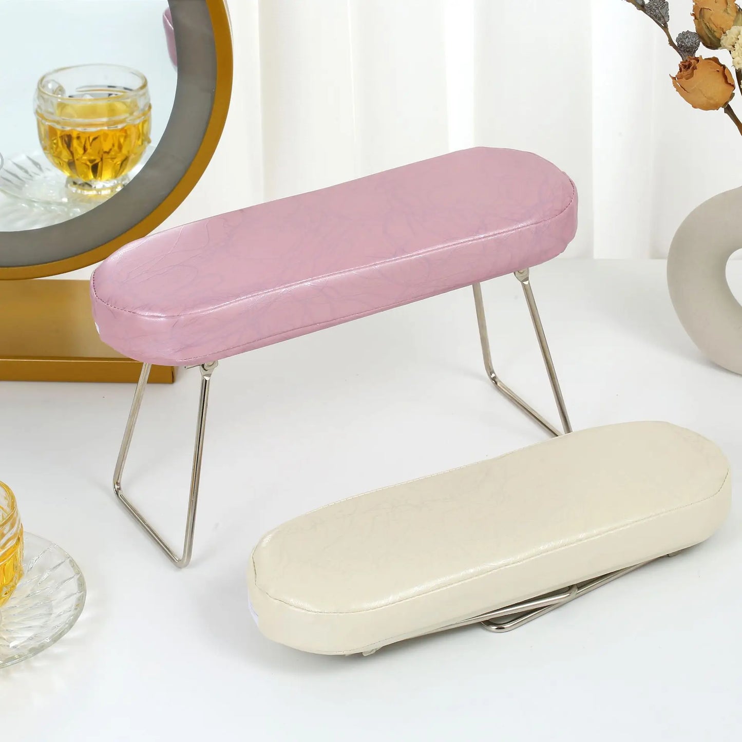 1pc-nail hand pillow tool striped leather holder hand pillow nail salon special comfortable hand cushion hand pillow