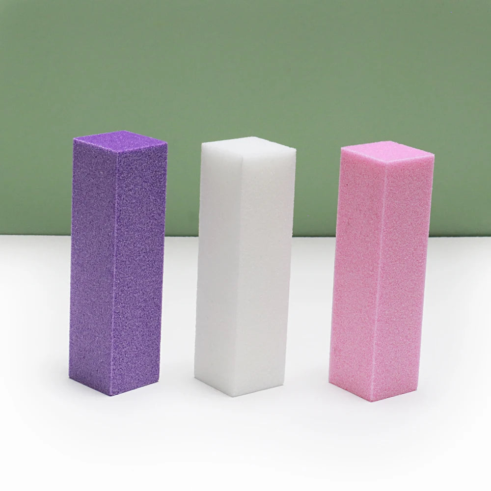 POLISOIR NAILS 5 OU 10pcs Nail Buffers Fine Grit Buffer Sanding Block Polisher Buffing File for Acrylic Nail Art Manicure Tools