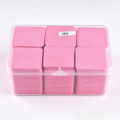 900Pcs Nail Cleaning Cotton Wipes Texture  Lint Free Pads Nail Remover Napkin White Pink Manicure Remover Accessories Tools