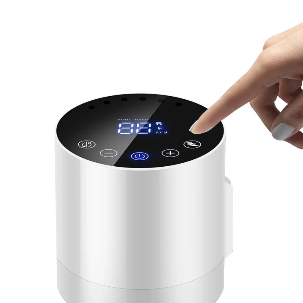 35000RPM Ponceuse à ongles portable avec écran LCD HD Nail Master pour manucure non rechargable