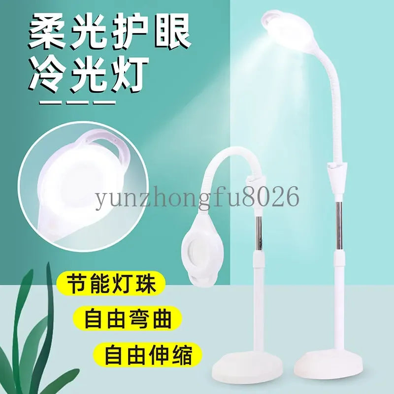 LED Tattoo Lamp Beauty Salon 8 Times Magnifying Glass Cold Light Lamp Songyue Floor Lamp