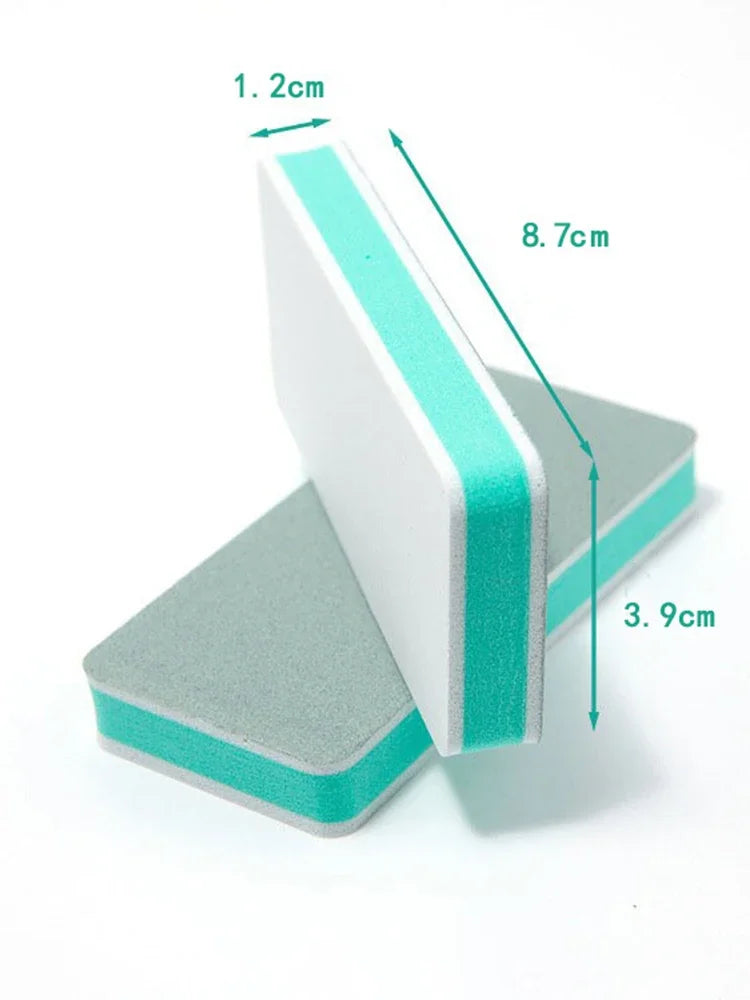 Bloc de polissage pour vernis à ongles double face, polissage de bijoux en argent, lime à ongles spéciale