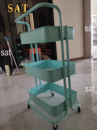 Chariot en acier inoxydable, roues cosmétiques, outil de livres, auxiliaire de manucure, salon de beauté