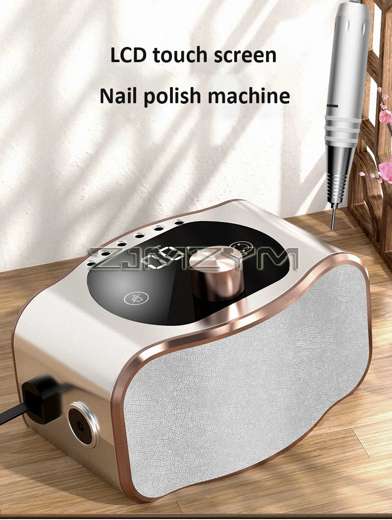 Ponceuse électrique professionnelle pour nail art, 35 000 tr/min, multifonctionnelle, pour le soin des ongles des doigts et des orteils, ensemble de mèches pour manucure