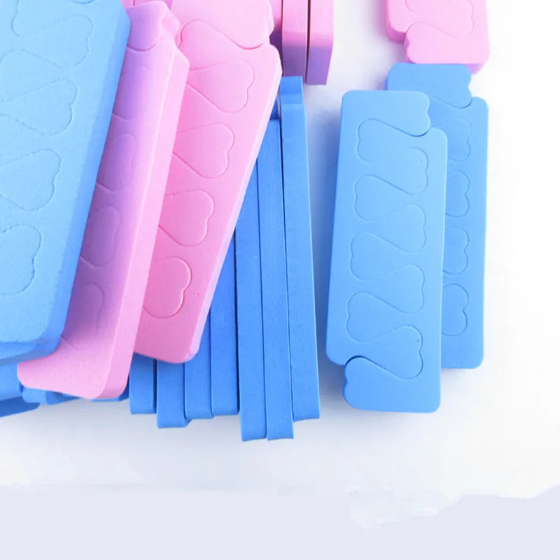 50/100pcs Séparateurs d'orteils en éponge pour vernis à ongles, soins des pieds, manucure, pédicure, nail art