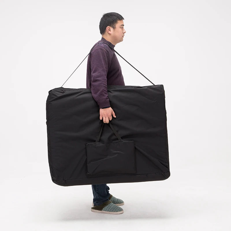 Mobilier de salon de beauté en cuir et bois, lit de table de massage, salon de beauté, spa, ongles, tatouage, sac, oreiller, visage, portable, mode