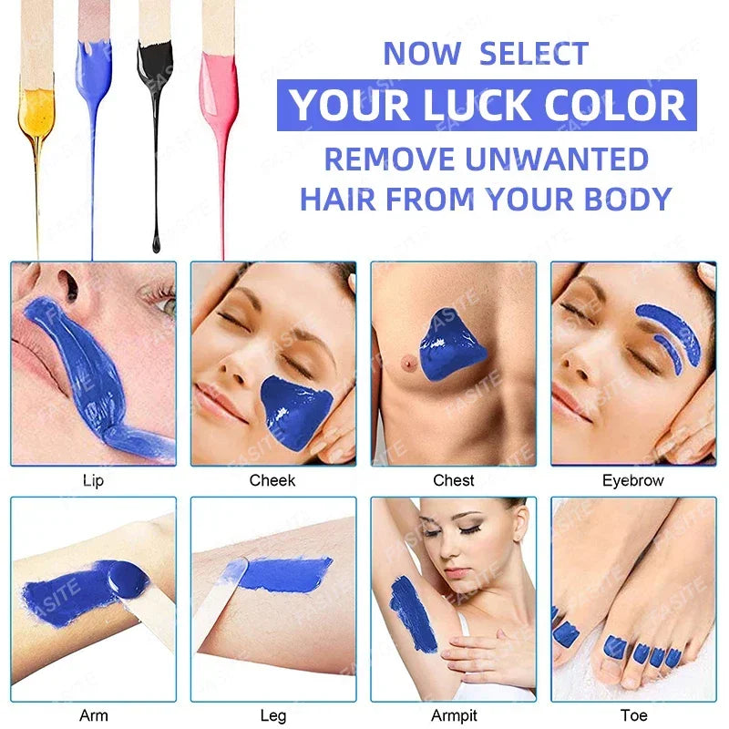 Chauffe-cire professionnel 3 en 1 longue durée, chauffe-cire à la paraffine pour les soins de la peau, double cire