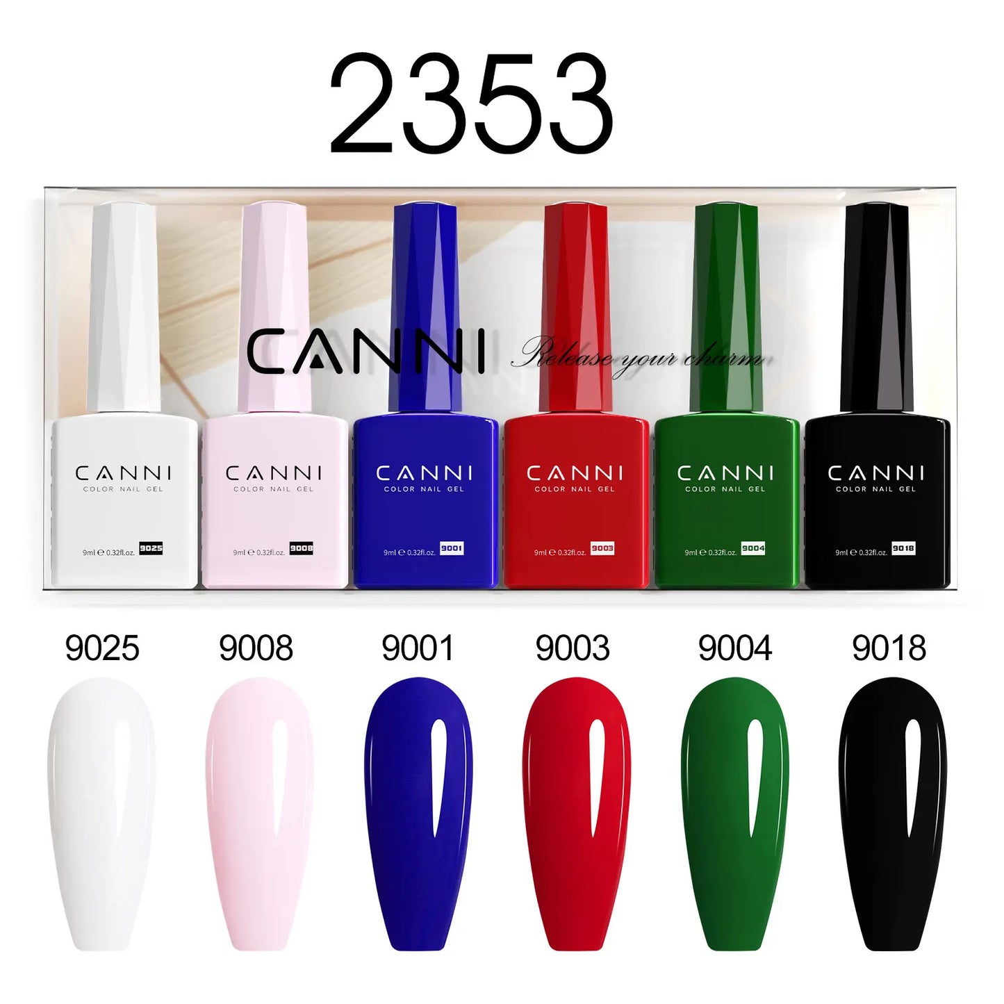 CANNI HEMA TPO FREE 9ml BIAB Colorful Rubber Base Gel UV Construction Quick Builder Nail Gel Polish Kit Self Leveling French Nails