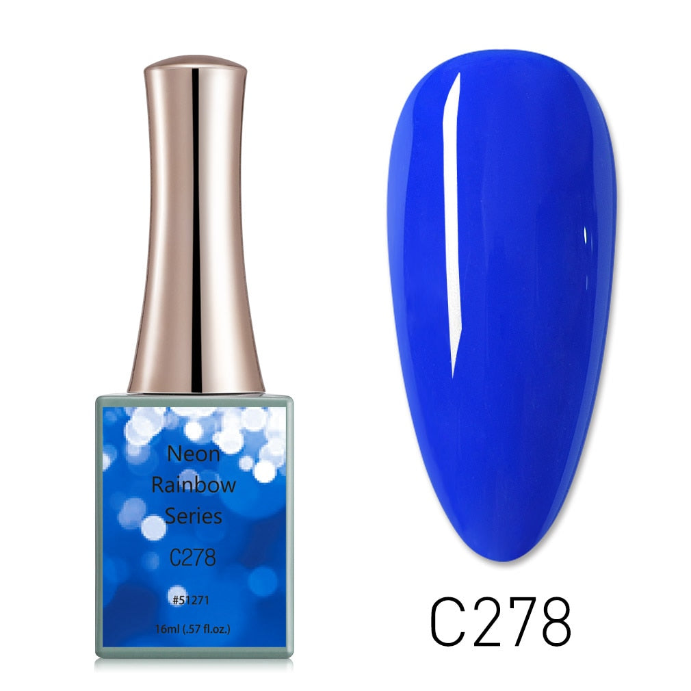 Venalisa 16ml CANNI Neon Rainbow Nail Gel Polish Pearl Bright Sequin Gel Lacquer Full Coverage Semi Permanent Gel Nail Varnish