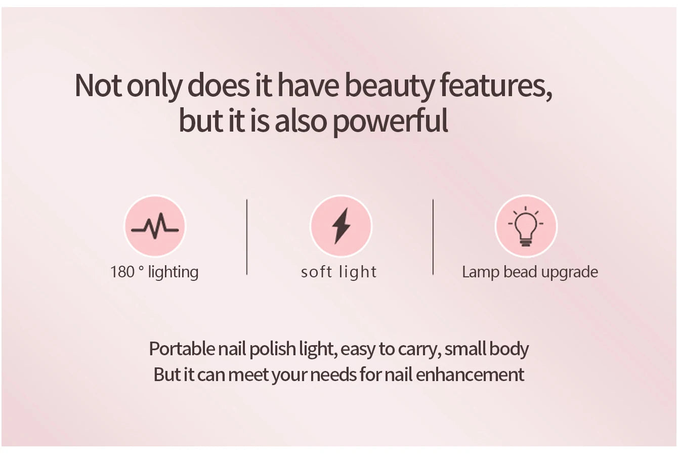 Lampe de bureau LED simple en forme de U pour nail art, lampe de beauté pour salon de beauté, soins des ongles