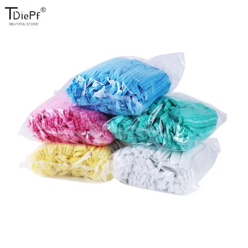 100pcs Disposable Tattooing Catering Hat Fabric Permanent Makeup Hair Net Caps Sterile Hat For Eyebrow Tattooing Catering Hats