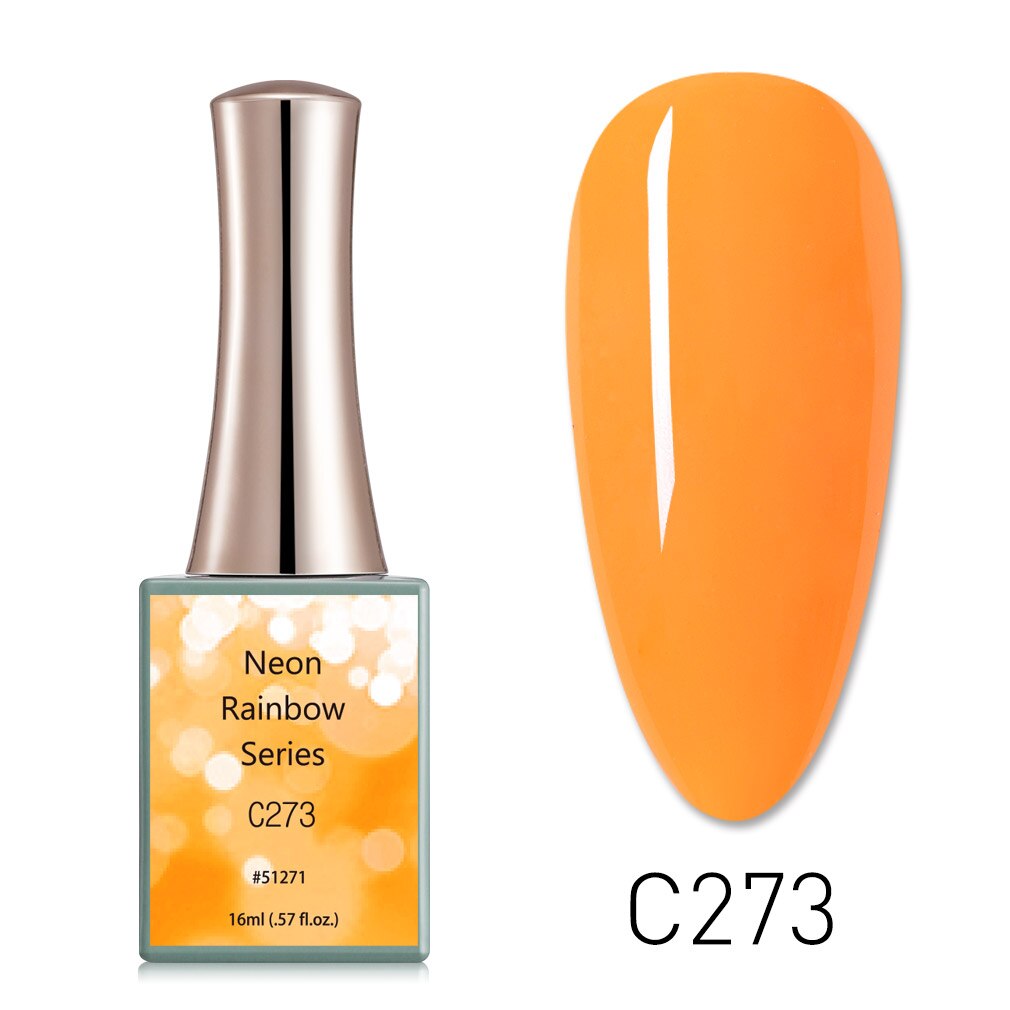 Venalisa 16ml CANNI Neon Rainbow Nail Gel Polish Pearl Bright Sequin Gel Lacquer Full Coverage Semi Permanent Gel Nail Varnish