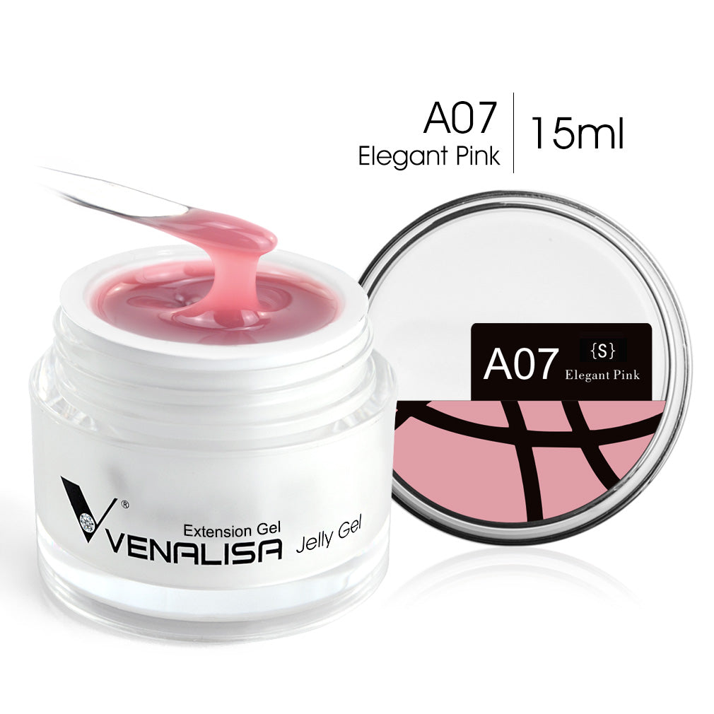 Hard Jelly Builder Nail Extend Gel Venalisa Poly Nail Gel 15ml Nail Art French Gel Gum Clear Camouflage UV Construction Gel