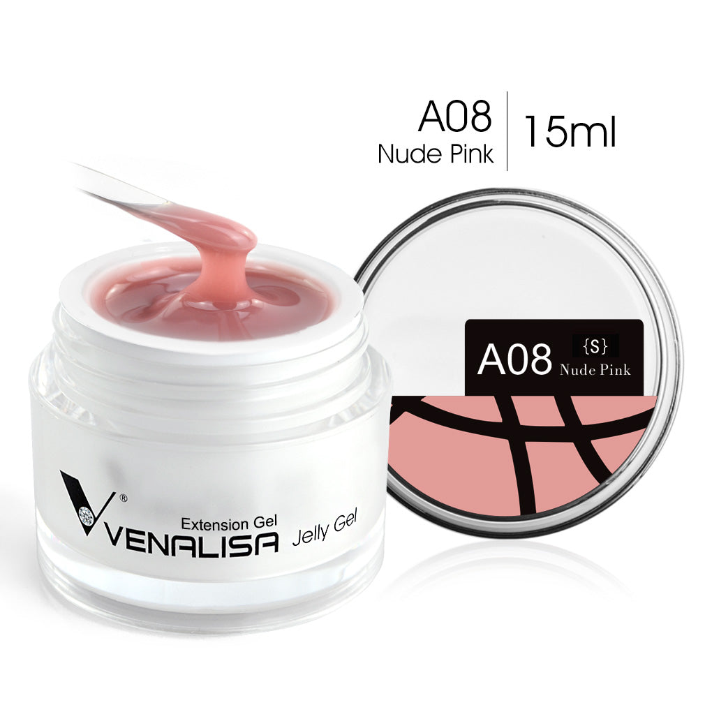 Hard Jelly Builder Nail Extend Gel Venalisa Poly Nail Gel 15ml Nail Art French Gel Gum Clear Camouflage UV Construction Gel