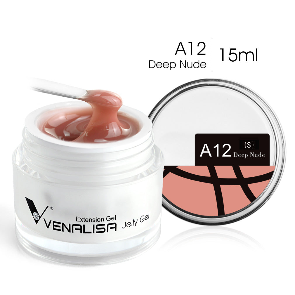 Hard Jelly Builder Nail Extend Gel Venalisa Poly Nail Gel 15ml Nail Art French Gel Gum Clear Camouflage UV Construction Gel