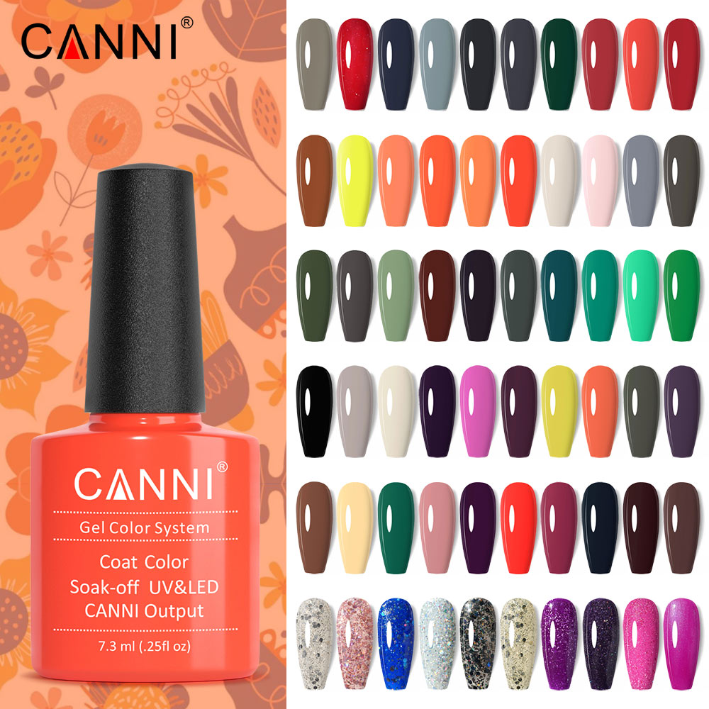 CANNI Gel Varnish Color ref 228-258 Series UV LED Lamp 7.3ml
