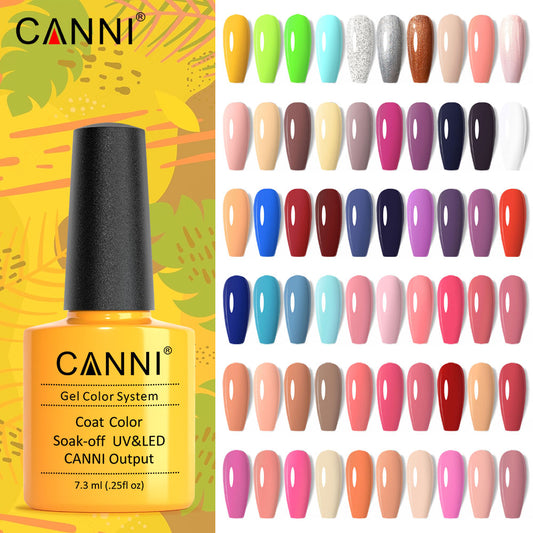 CANNI Gel Varnish Color ref 101-127 top coat-base coat-primer Series UV LED Lamp 7.3ml