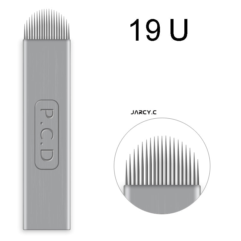 Laminas Microblading PCD Needles Nano Blade Hard 12/14/12u/14u for MicroShading 3D Embroidery Pernement Makeup Eyebrow Machine