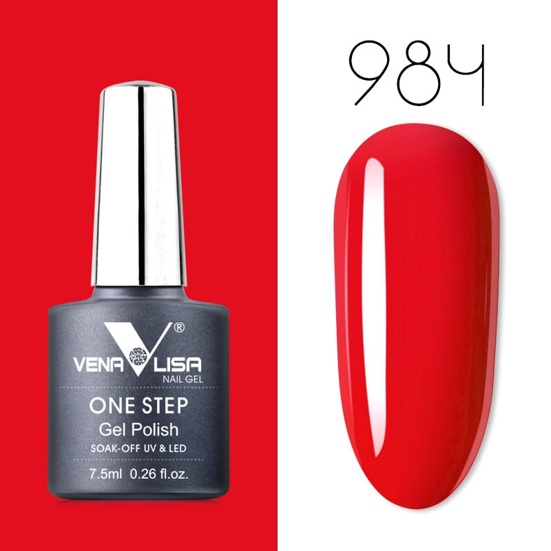 Venalisa 7.5 ml One Step Gel Polish Conception d'art d'ongle de haute qualité pour manucure Gel UV Soak Off Vernis à ongles