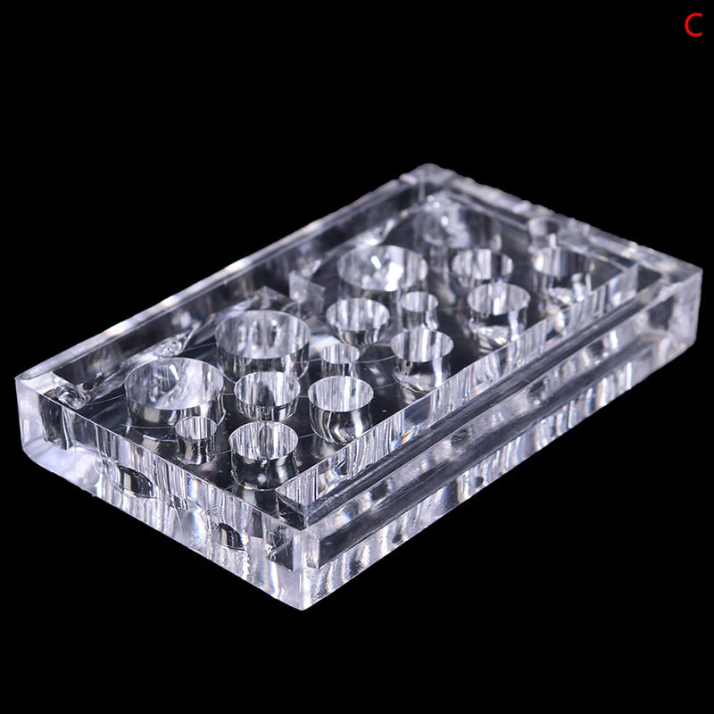 4 Types Acrylic Tattoo Ink Cup Stand Holder Permanent Makeup Microblading Pigment Tattoo Storage Caps