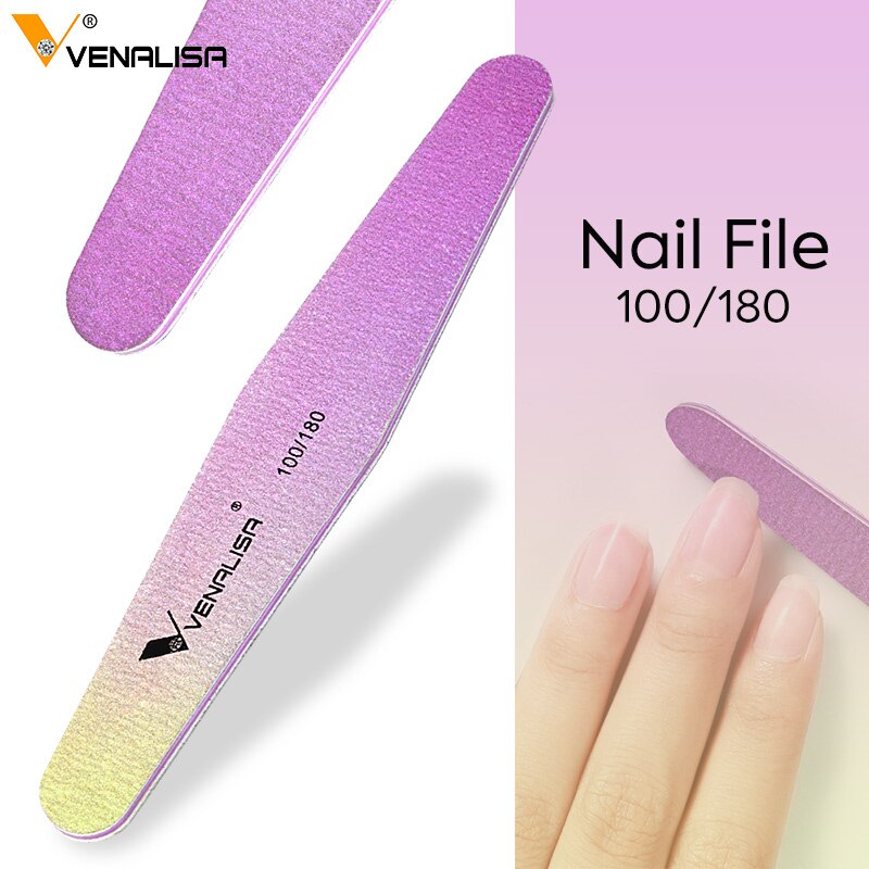 5pcs/set limes Venalisa Nail File Nail Buffer Nail Tool For Manicure Pedicure Gel Polish Cuticle Remover Nail Art Accessories