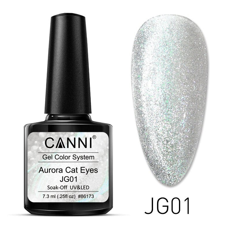 CANNI New Arrivals 6 Colors Aurora Cat Eyes Gel Color System JG01-JG06 High-quality Long Lasting UV/LED Soak-Off Nail Arts Gel