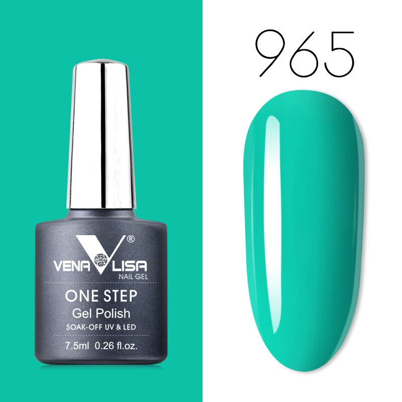 Venalisa 7.5 ml One Step Gel Polish Conception d'art d'ongle de haute qualité pour manucure Gel UV Soak Off Vernis à ongles