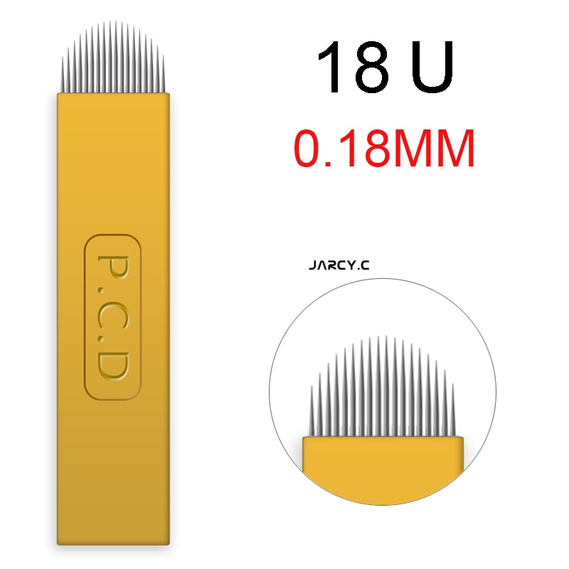 Laminas Microblading PCD Needles Nano Blade Hard 12/14/12u/14u for MicroShading 3D Embroidery Pernement Makeup Eyebrow Machine