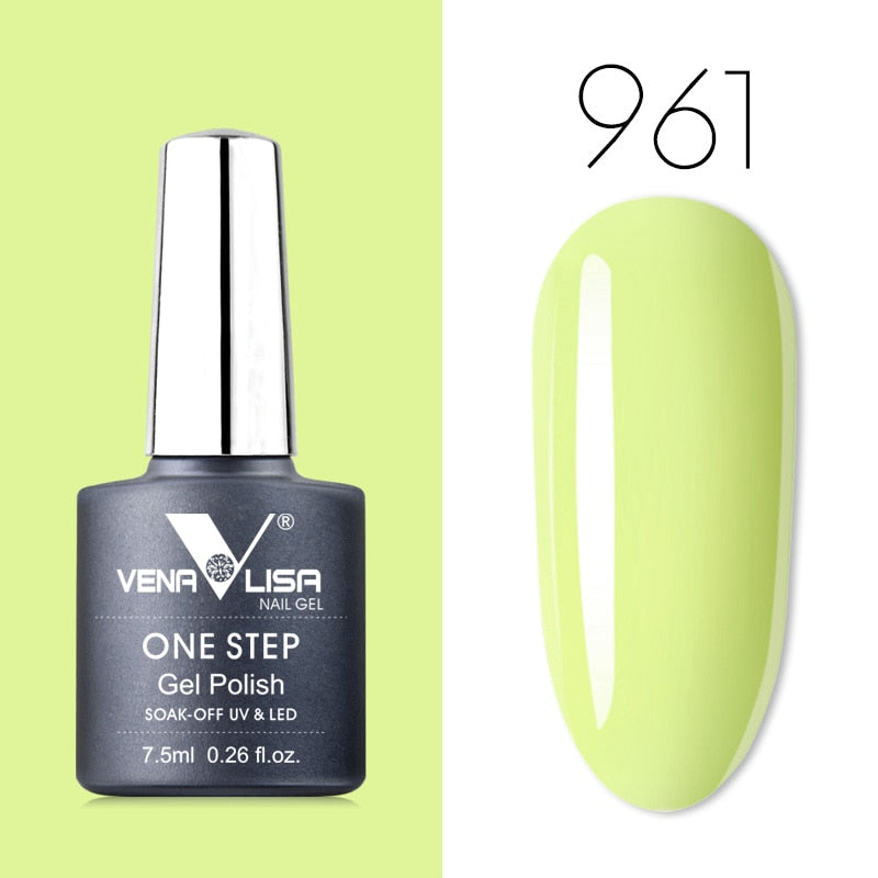 Venalisa 7.5 ml One Step Gel Polish Conception d'art d'ongle de haute qualité pour manucure Gel UV Soak Off Vernis à ongles