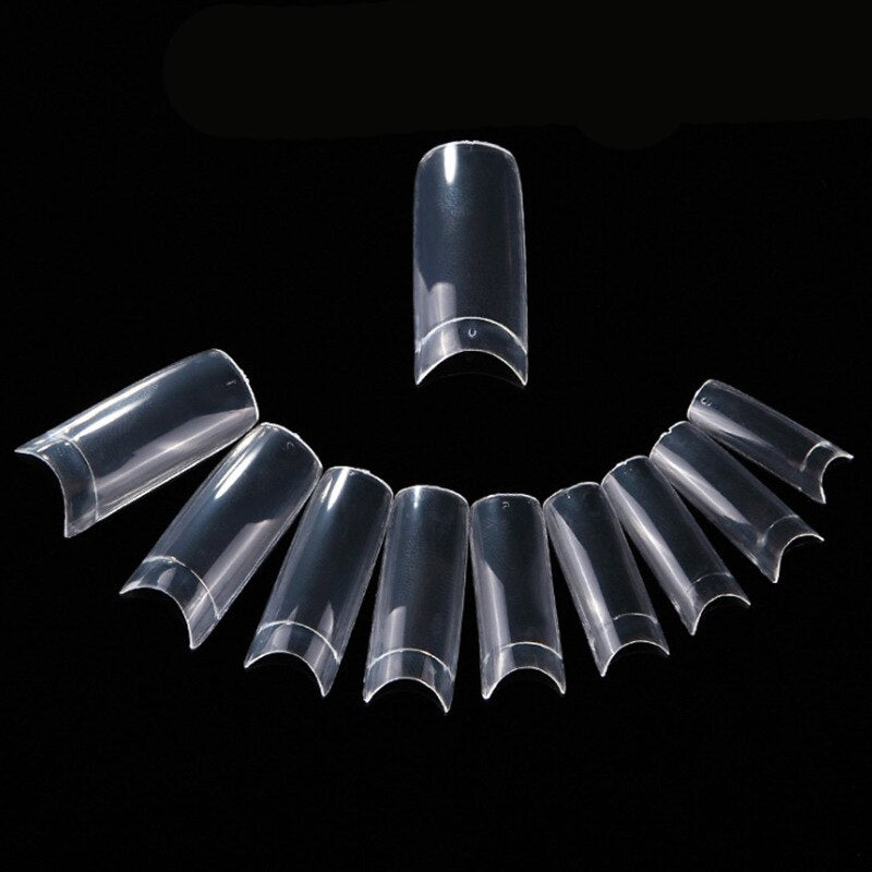 500pcs/box Full Cover Fake Nail Artificial Press Ballerina Transparent/Natural/white False Coffin Nails Art Tips Manicure Tool