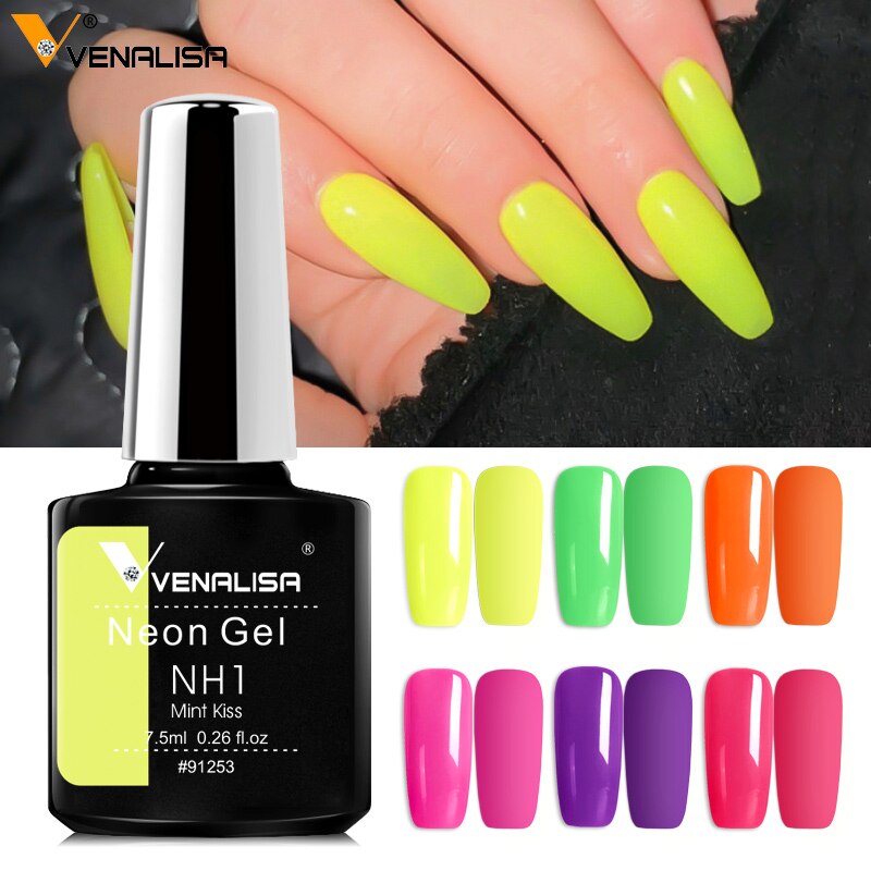Venalisa Nouveau 7.5 ml Néon Gel Nail Art Manucure Soak Off Camouflage Naturel Couleur Nude Silicone Nail Gel Vernis Laque Vernis