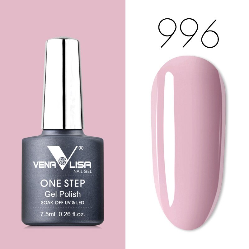 Venalisa 7.5 ml One Step Gel Polish Conception d'art d'ongle de haute qualité pour manucure Gel UV Soak Off Vernis à ongles