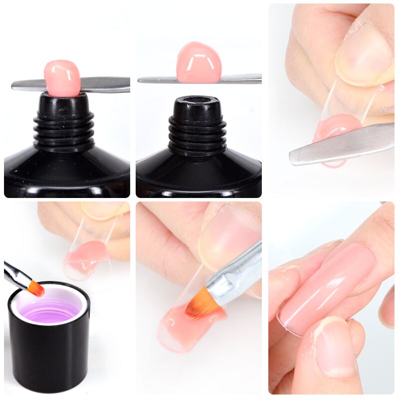 slip solution Nail Art DIY French Nail Extension Full Cover Acrylique Ongles Jelly UV Gel Gum VENALISA Poly Nail Gel Slip Liquid Cleanser Remover